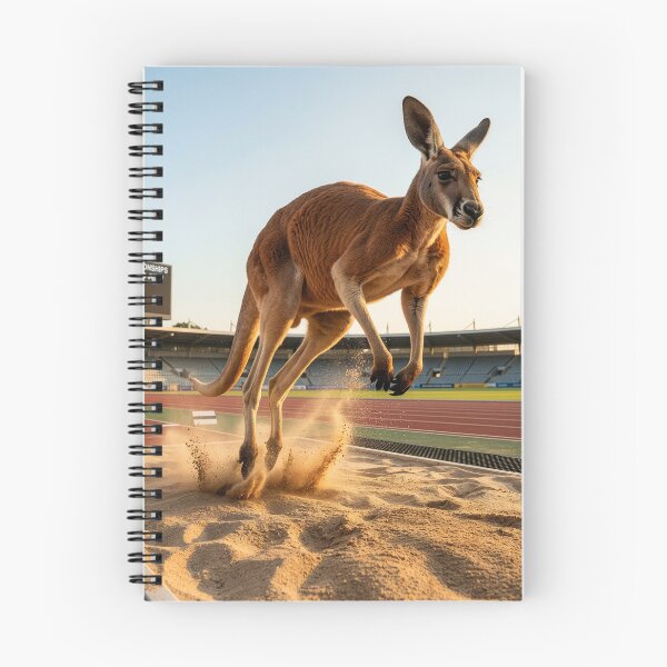 Item preview, Kangaroo Warms Up for the Long Jump designed and sold by Tridentulus.