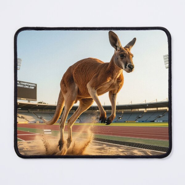 Item preview, Kangaroo Warms Up for the Long Jump designed and sold by Tridentulus.