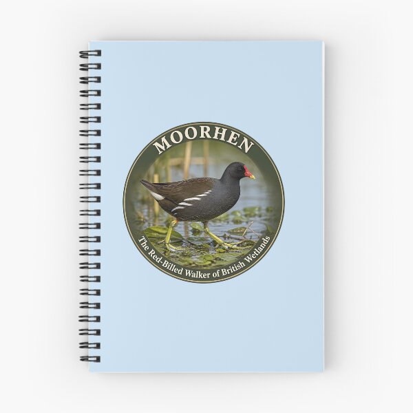 Item preview, MOORHEN    – The Red‑Billed Walker of British Wetlands designed and sold by The Digital Compass.