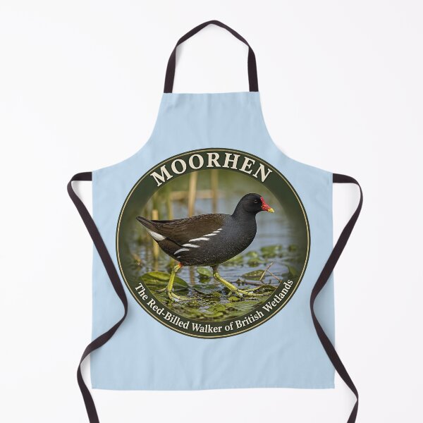 Item preview, MOORHEN – The Red‑Billed Walker of British Wetlands designed and sold by The Digital Compass.