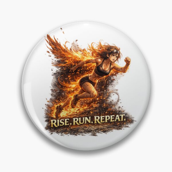 Item preview, Phoenix Runner Anime Fitness Motivation Design – Rise. Run. Repeat. designed and sold by Selene Studio.