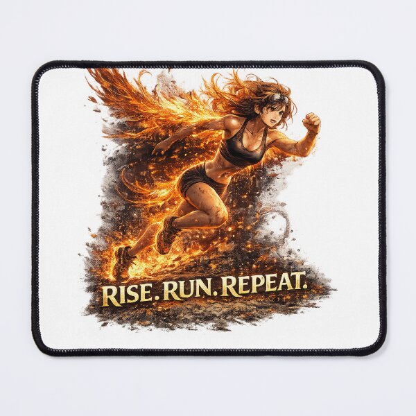Item preview, Phoenix Runner Anime Fitness Motivation Design – Rise. Run. Repeat. designed and sold by Selene Studio.