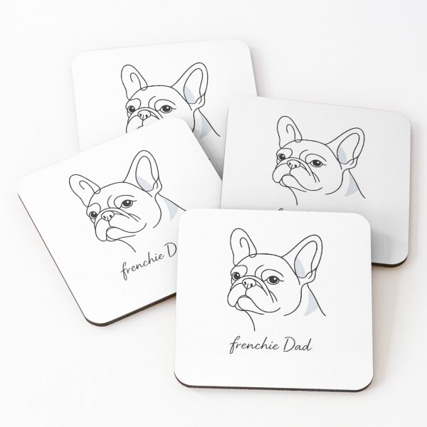 Item preview, Frenchie Dad Minimalist Line Art designed and sold by Tee Visions.