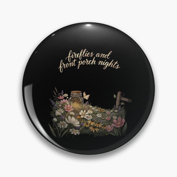 Item preview, Fireflies and Front Porch Nights Country Summer Vintage Floral Mason Jar designed and sold by Redgiant87x.