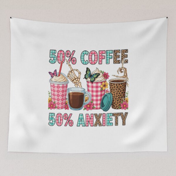 Item preview, 50% Coffee 50% Anxiety designed and sold by pintartipuduran.