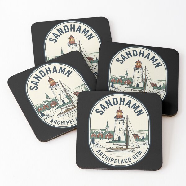 Item preview, Sandhamn Sweden Stockholm Archipelago Vintage Travel Emblem designed and sold by k3rstman1.