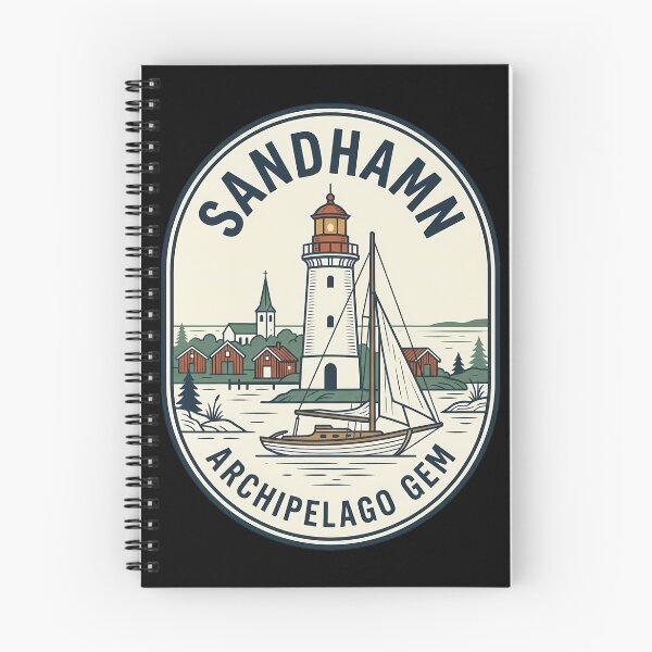 Item preview, Sandhamn Sweden Stockholm Archipelago Vintage Travel Emblem designed and sold by k3rstman1.