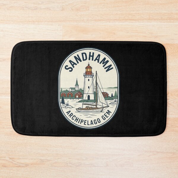 Item preview, Sandhamn Sweden Stockholm Archipelago Vintage Travel Emblem designed and sold by k3rstman1.
