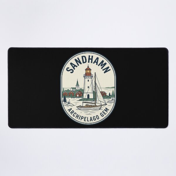 Item preview, Sandhamn Sweden Stockholm Archipelago Vintage Travel Emblem designed and sold by k3rstman1.