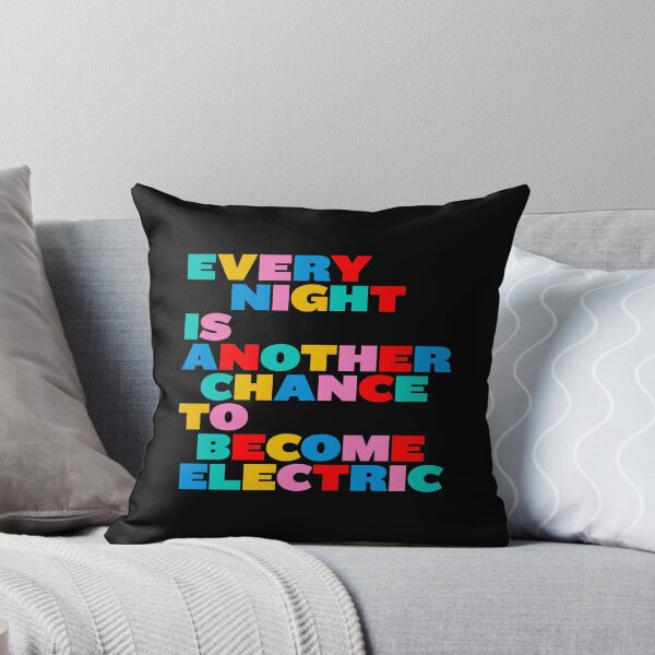 Item preview, Every Night Is Another Chance to Become Electric – Electronic Music & Rave Quote designed and sold by paulo silveira.