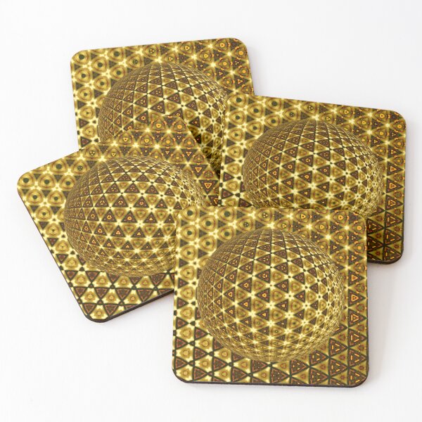 Item preview, Golden Geometric Sphere designed and sold by SilentBloomLab.