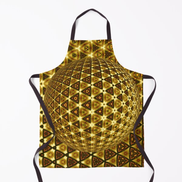 Aperçu de l'œuvre Golden Geometric Sphere créée et vendue par SilentBloomLab.