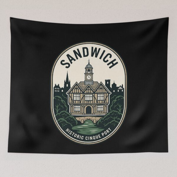 Item preview, Sandwich Historic Cinque Port Vintage Travel Emblem designed and sold by k3rstman1.