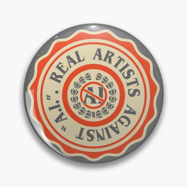 Item preview, REAL ARTISTS AGAINST AI designed and sold by remerasnerdas.