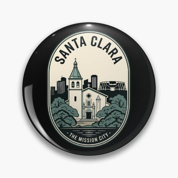 Item preview, Santa Clara California Mission City Vintage Travel Emblem designed and sold by k3rstman1.