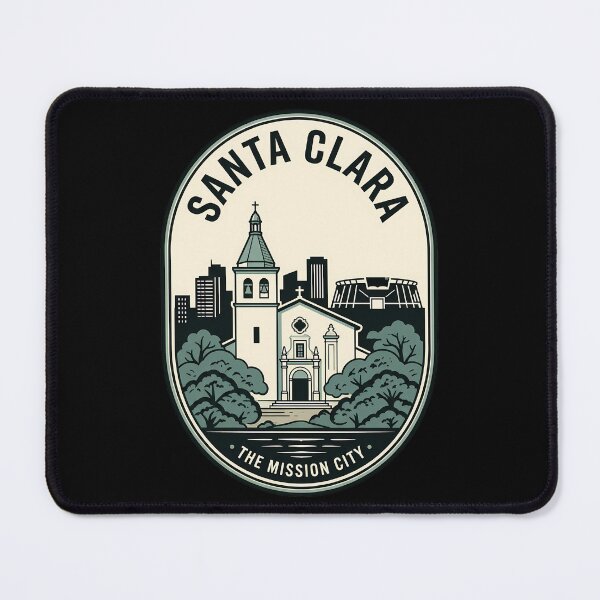 Item preview, Santa Clara California Mission City Vintage Travel Emblem designed and sold by k3rstman1.