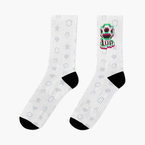 Item preview, 1up Mushroom Negative Synthwave 3 - White designed and sold by animinimal.