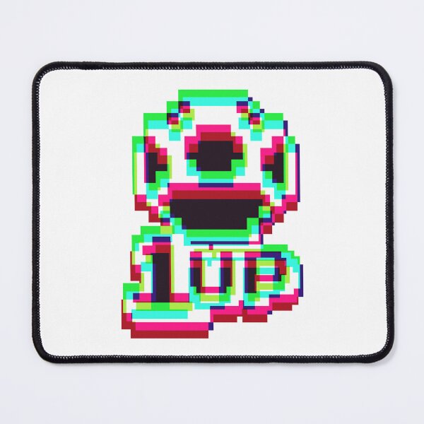 Item preview, 1up Mushroom Negative Synthwave 3 - White designed and sold by animinimal.