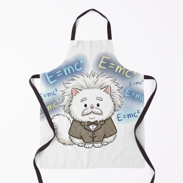 Item preview, Kawaii cartoon genius cat scientist of physics and energy theory designed and sold by TheCoolCatsMx.