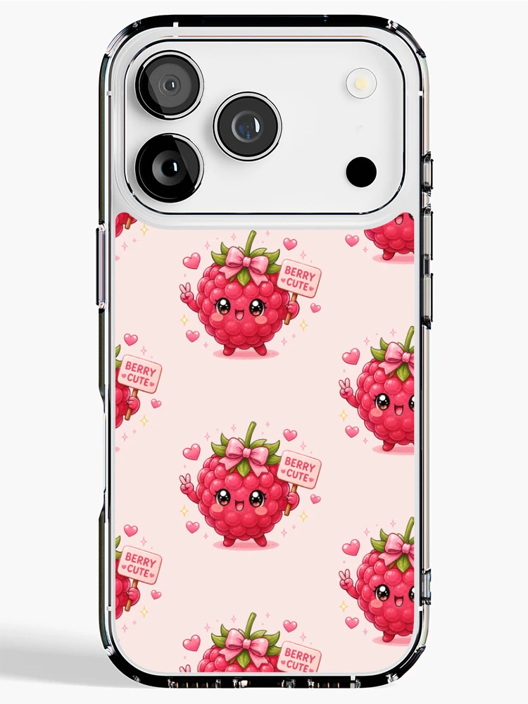 Thumbnail 1 of 5, iPhone Case, Berry Cute Raspberry designed and sold by KiriStudio.