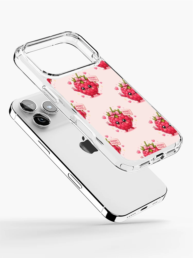 Thumbnail 2 of 5, iPhone Case, Berry Cute Raspberry designed and sold by KiriStudio.