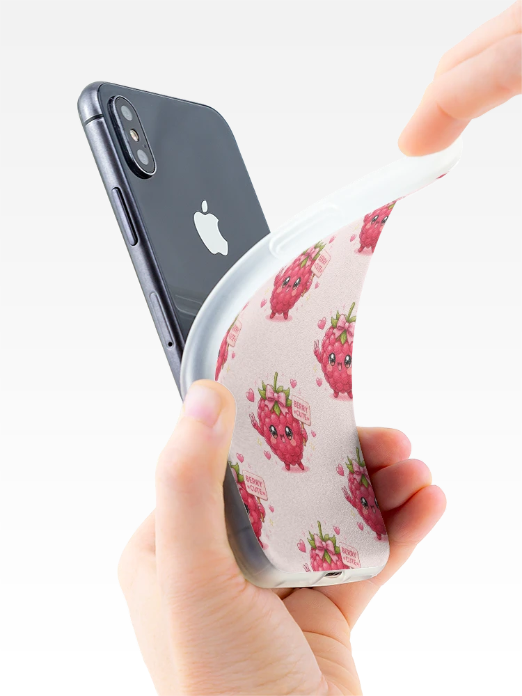 Thumbnail 4 of 5, iPhone Case, Berry Cute Raspberry designed and sold by KiriStudio.