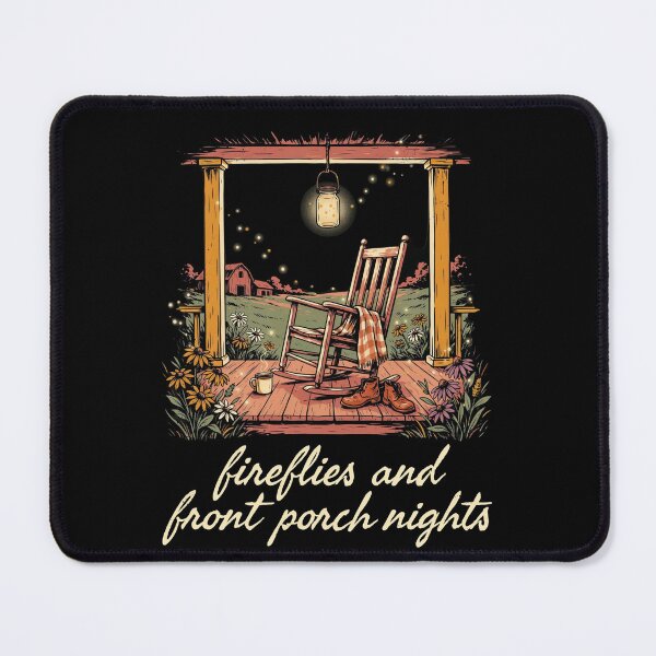 Item preview, Fireflies and Front Porch Nights Rustic Farmhouse Mason Jar Floral Summer designed and sold by Redgiant87x.