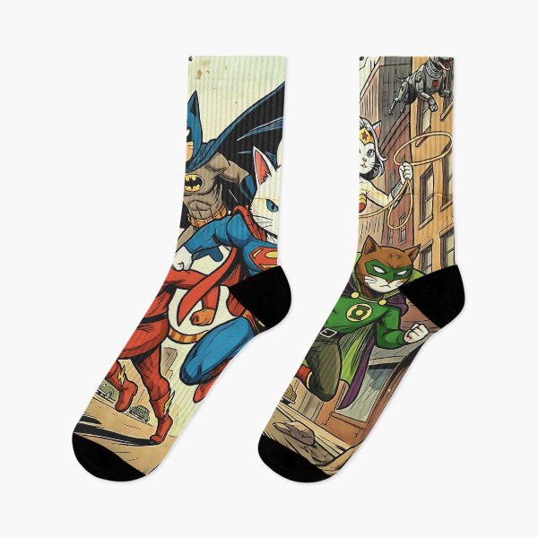 Item preview, Cat Justice League designed and sold by Cathedral of Curiosity.