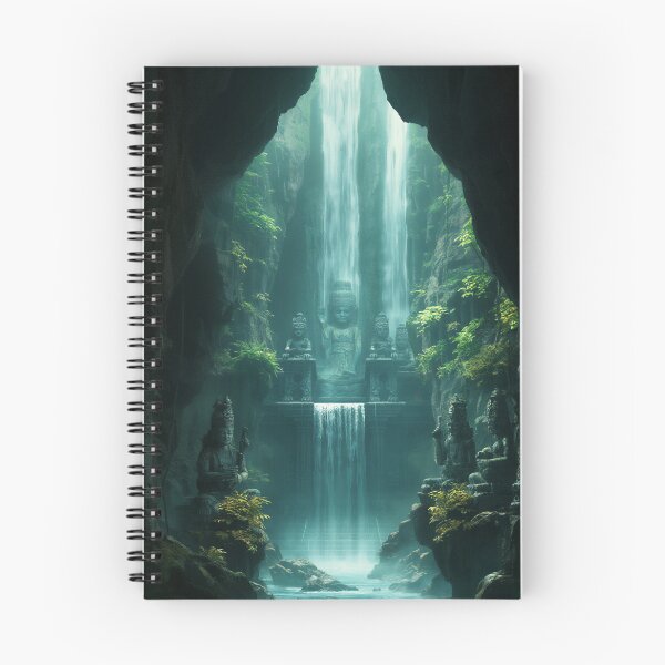 Item preview, Hidden Waterfall Temple Fantasy Jungle Ruins designed and sold by StudioForge.
