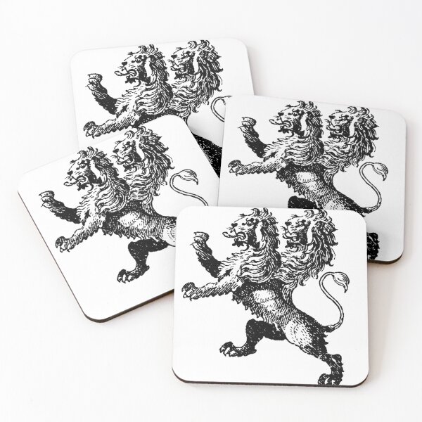 Item preview, Dual Headed Lion Rampant designed and sold by foxtailvintage.