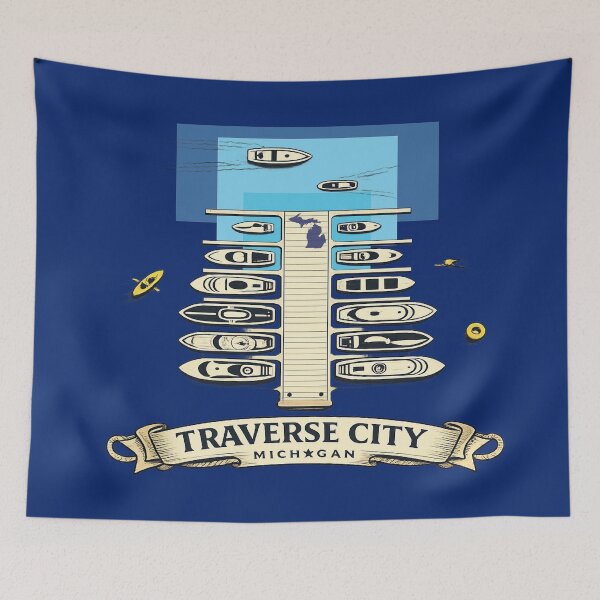 Item preview, Traverse City Marina | Northern Michigan Waterfront designed and sold by FreshWaterWares.