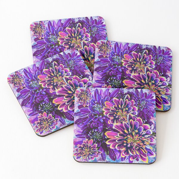 Item preview, Purple Chrysanthemums Background 2 designed and sold by nastiaart.