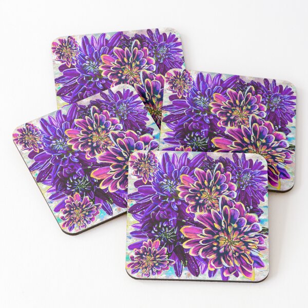 Item preview, Purple Chrysanthemums Background 3 designed and sold by nastiaart.