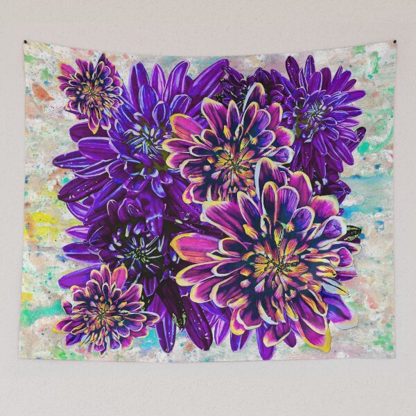 Item preview, Purple Chrysanthemums Background 3 designed and sold by nastiaart.