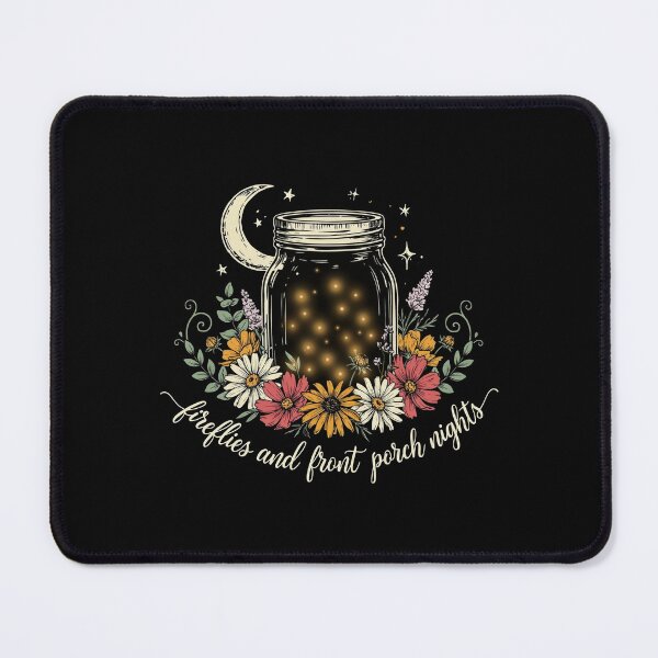 Item preview, Fireflies and Front Porch Nights Mason Jar Vintage Floral Summer Vibes designed and sold by Redgiant87x.