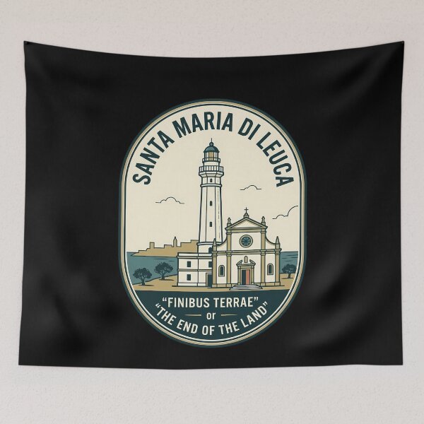 Item preview, Santa Maria Di Leuca Italy Vintage Travel Emblem designed and sold by k3rstman1.