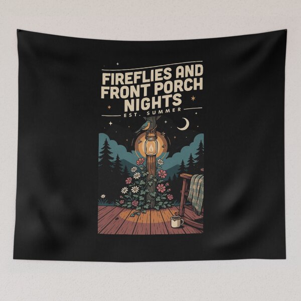 Item preview, Fireflies and Front Porch Nights Rustic Vintage Summer Garden Floral  designed and sold by Redgiant87x.