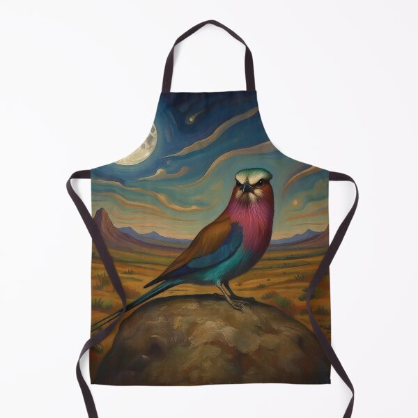Item preview, Lilac Breasted Roller Moon Painting designed and sold by WildLedger.