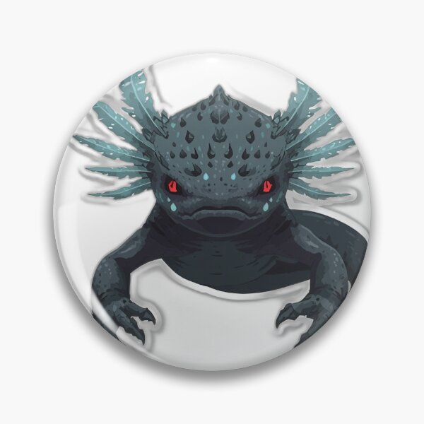 Item preview, Frost Axolotl Guardian — Japanese Yokai Art designed and sold by Tokyo Neo Noir Collective .