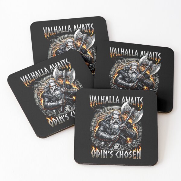 Item preview, Fierce Viking Warrior Odin Valhalla Norse Axe Design designed and sold by DeimosArtIntl.