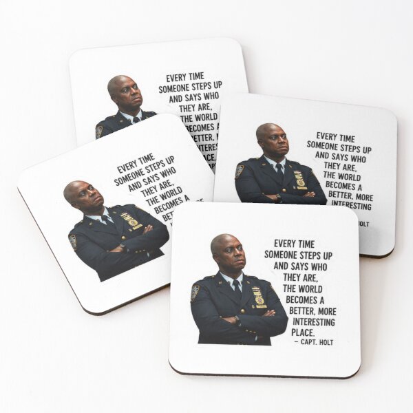 Item preview, Pegatina con cita del Capitán Raymond Holt | Calcomanía inspiradora de Brooklyn Nine-Nine designed and sold by suh shop.