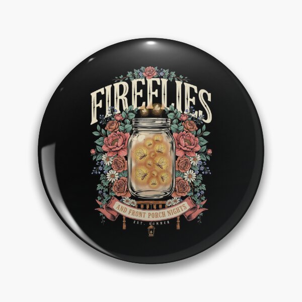Item preview, Fireflies and Front Porch Nights Country Summer Mason Jar Floral Vintage designed and sold by Redgiant87x.
