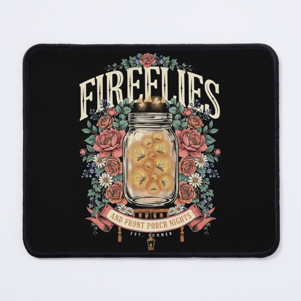 Item preview, Fireflies and Front Porch Nights Country Summer Mason Jar Floral Vintage designed and sold by Redgiant87x.