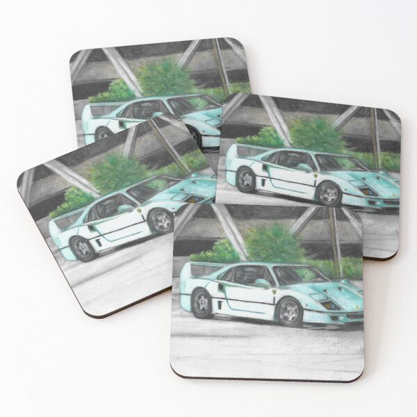 Item preview, 1991 Ferrari F40 "Minty Forty" designed and sold by brittsartvibes.