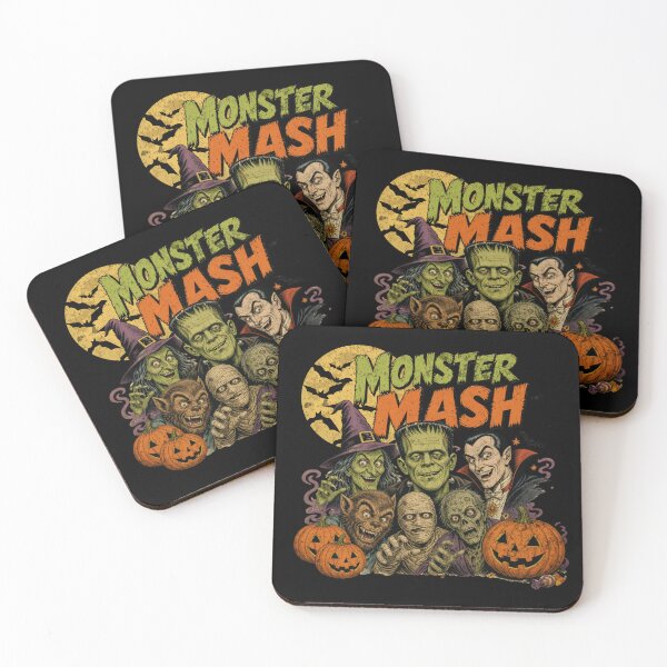 Item preview, Halloween Monsters Vintage Monster Mash designed and sold by Nacho Average Designs.