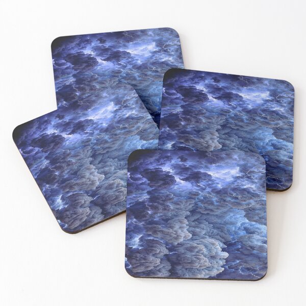 Item preview, The Majestic Fury of the Sky: Storm of Clouds & Lightning - Dramatic Stormy Sky in Blue & Purple designed and sold by RAYBIL.