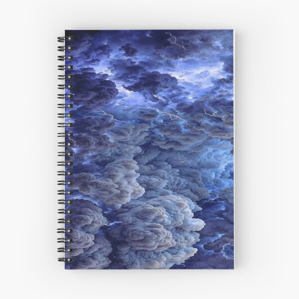 Item preview, The Majestic Fury of the Sky: Storm of Clouds & Lightning - Dramatic Stormy Sky in Blue & Purple designed and sold by RAYBIL.