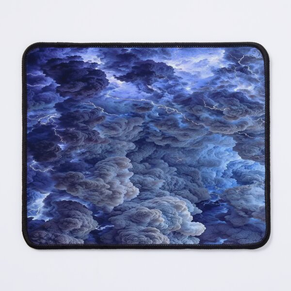 Item preview, The Majestic Fury of the Sky: Storm of Clouds & Lightning - Dramatic Stormy Sky in Blue & Purple designed and sold by RAYBIL.