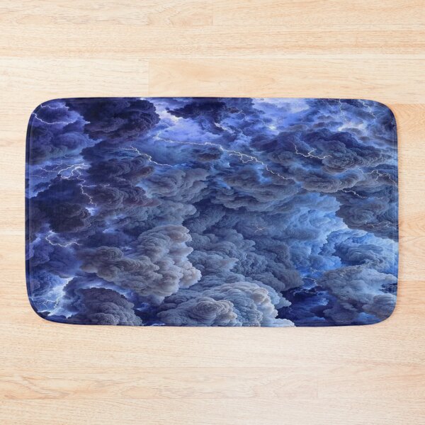Item preview, The Majestic Fury of the Sky: Storm of Clouds & Lightning - Dramatic Stormy Sky in Blue & Purple designed and sold by RAYBIL.