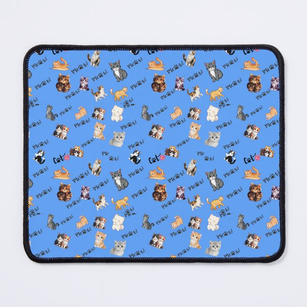 Item preview, Funny chonky cats pattern chaos designed and sold by Fabulous Sprout Designs.